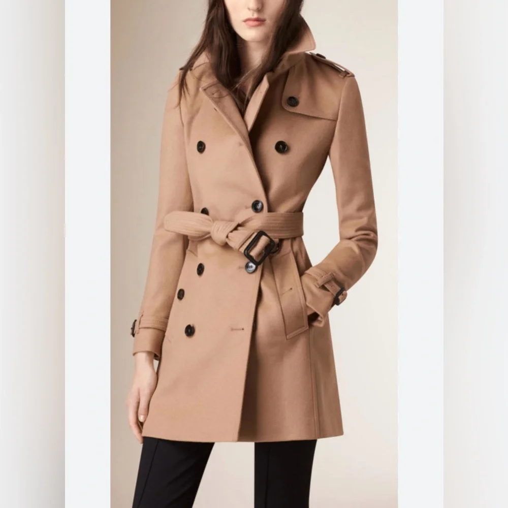 Burberry Wool Cashmere Trench Coat - Picture 6 of 6